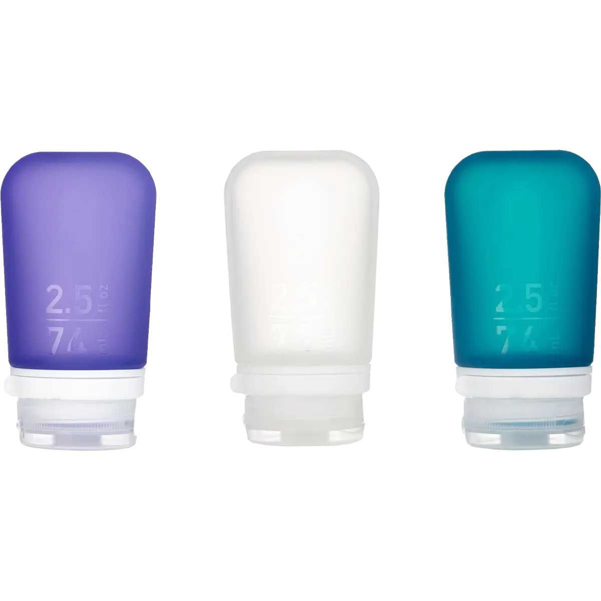 GoToob+ Squeezable Silicone Travel Bottle 2.5 oz (3-Pack)