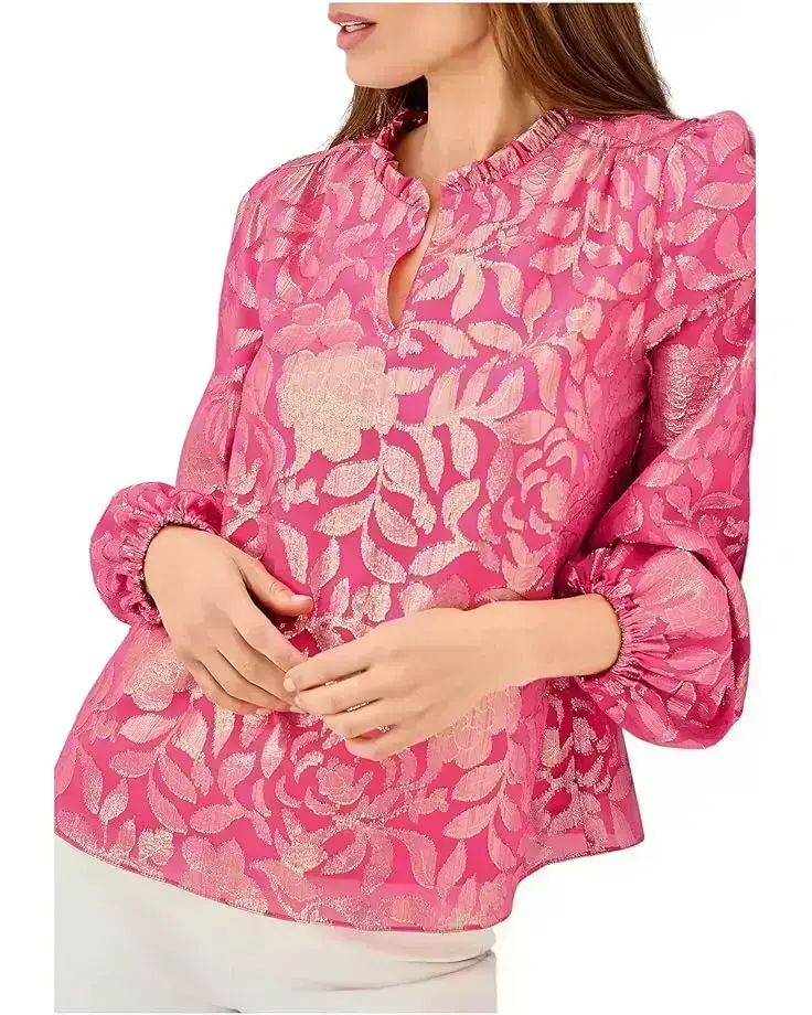 Women's Lilly Pulitzer Giana Long Sleeve Silk Top