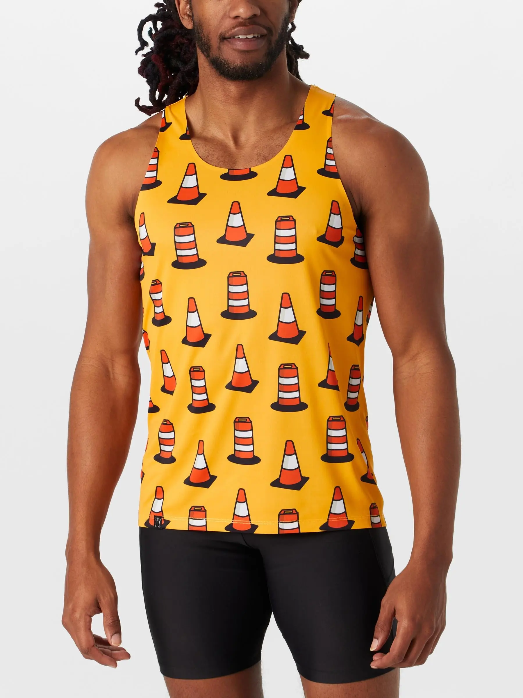 ChicknLegs Men's Traffic Cones Performance Singlet