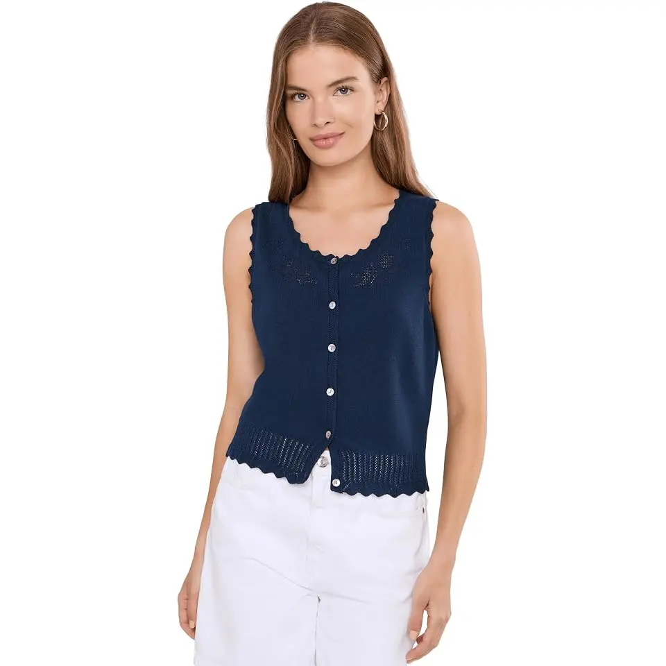 Valentina Button Down Sleeveless Top