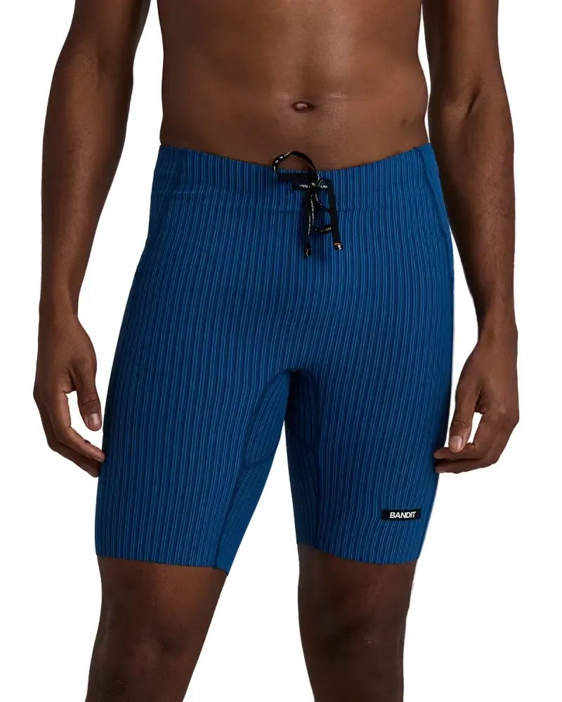 Bandit Striped Cadence™ 7 Pocket Lined Half Tights