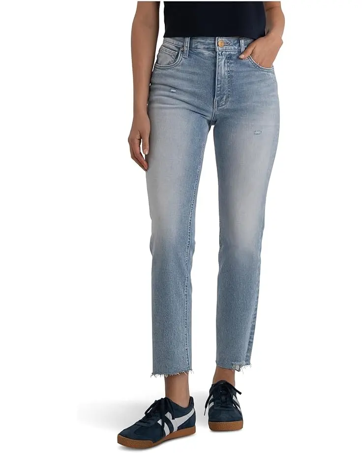 Rachael High Rise Fab Ab Mom Raw Hem
