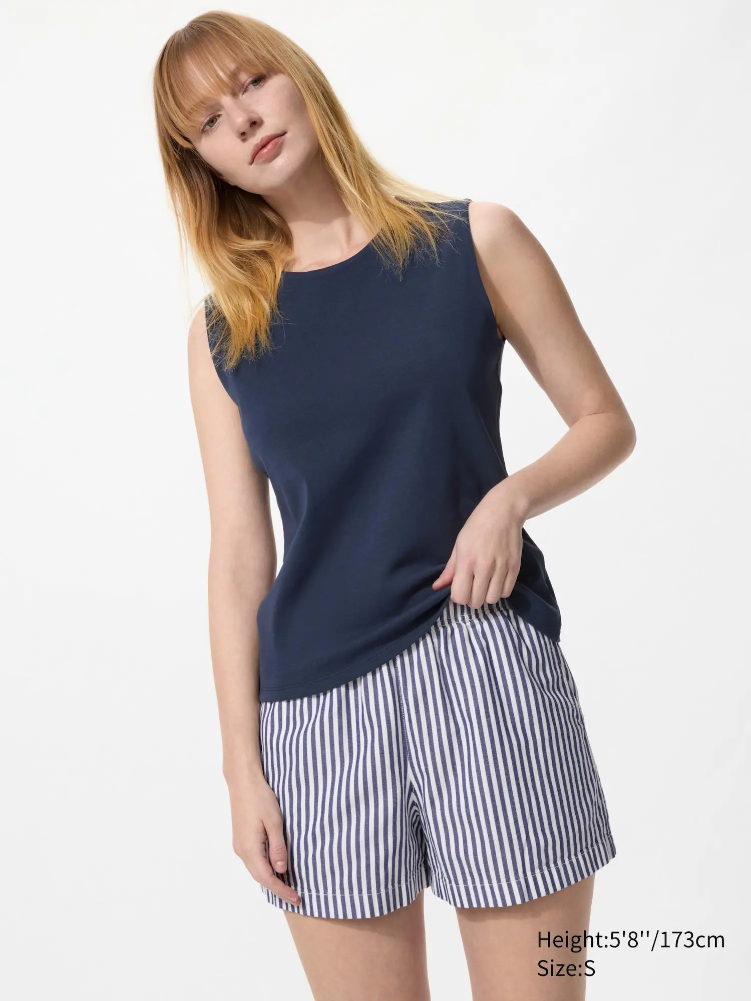 Cotton Easy Shorts | Stripe