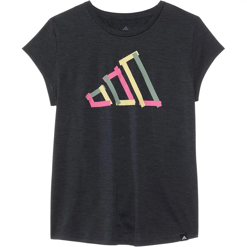 Cap Sleeve Melange Tee (Big Kid)