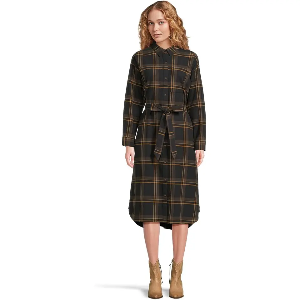 Signature Camp Flannel Midi Dress
