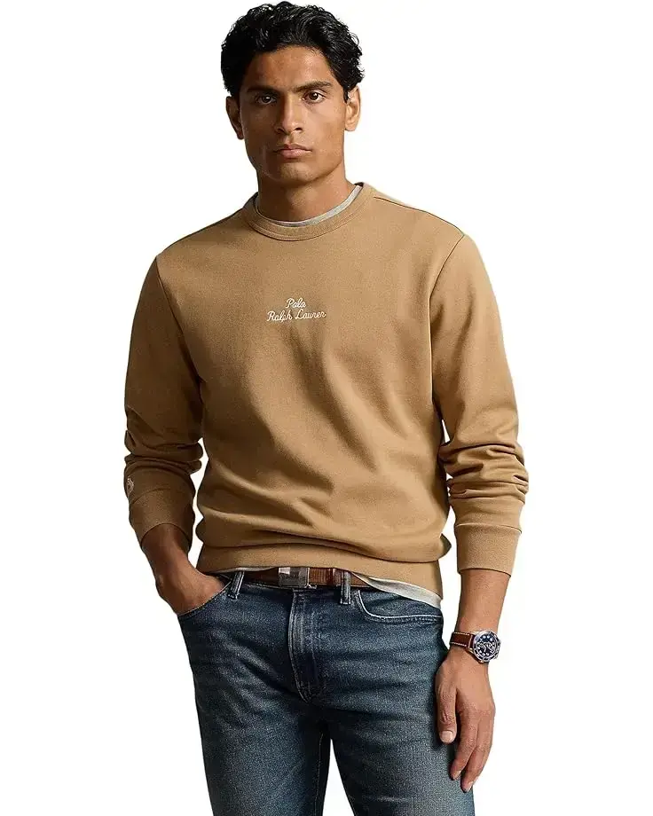 Men's Polo Ralph Lauren Embroidered-Logo Double-Knit Sweatshirt