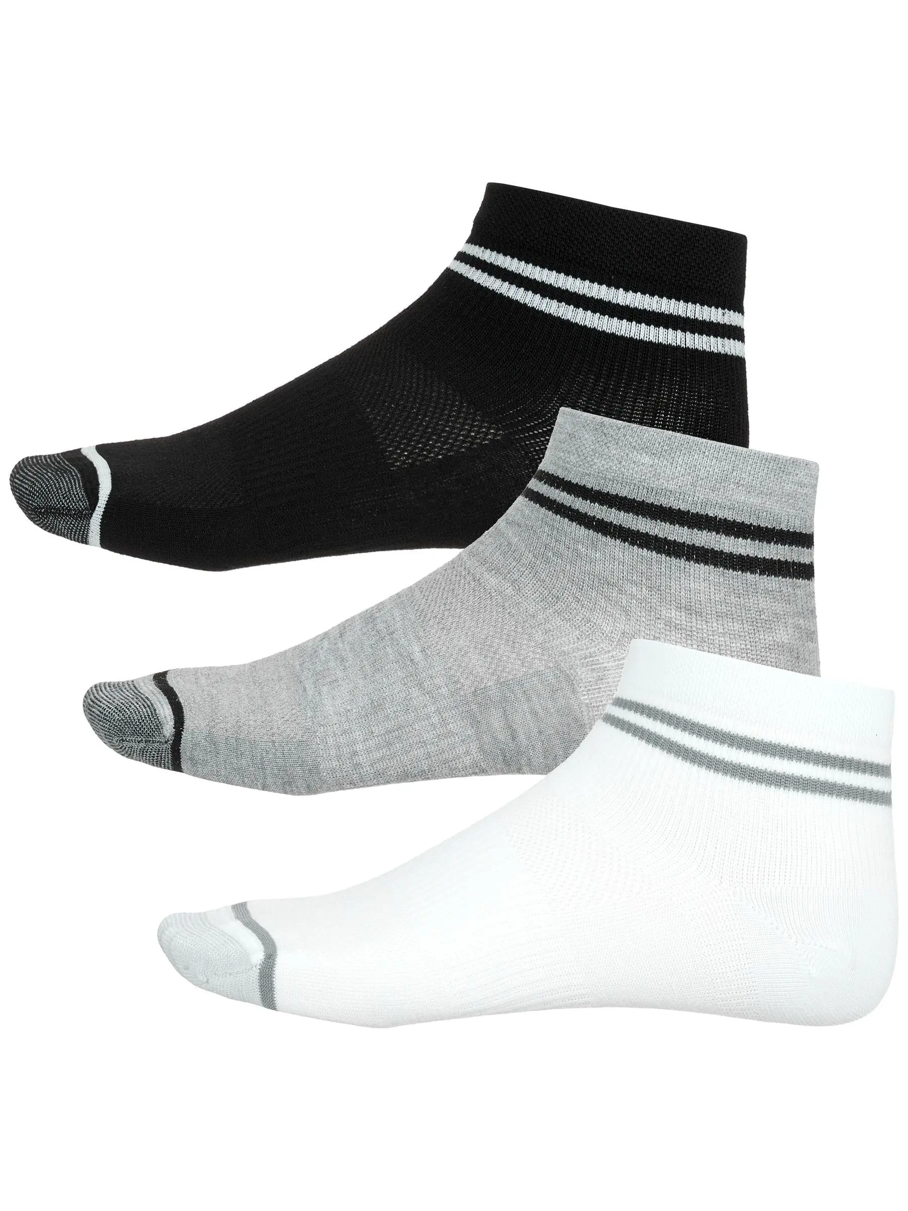 Saucony Inferno Ultralight Quarter Socks 3Pack Assorted