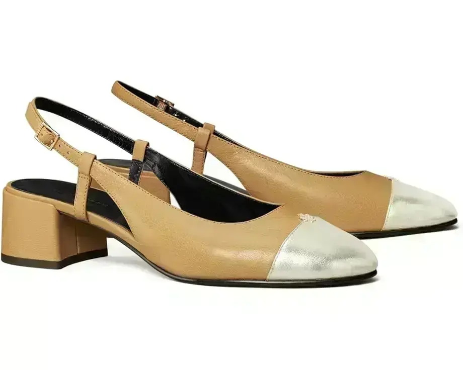 Women's Tory Burch Cap-Toe Slingback 45mm