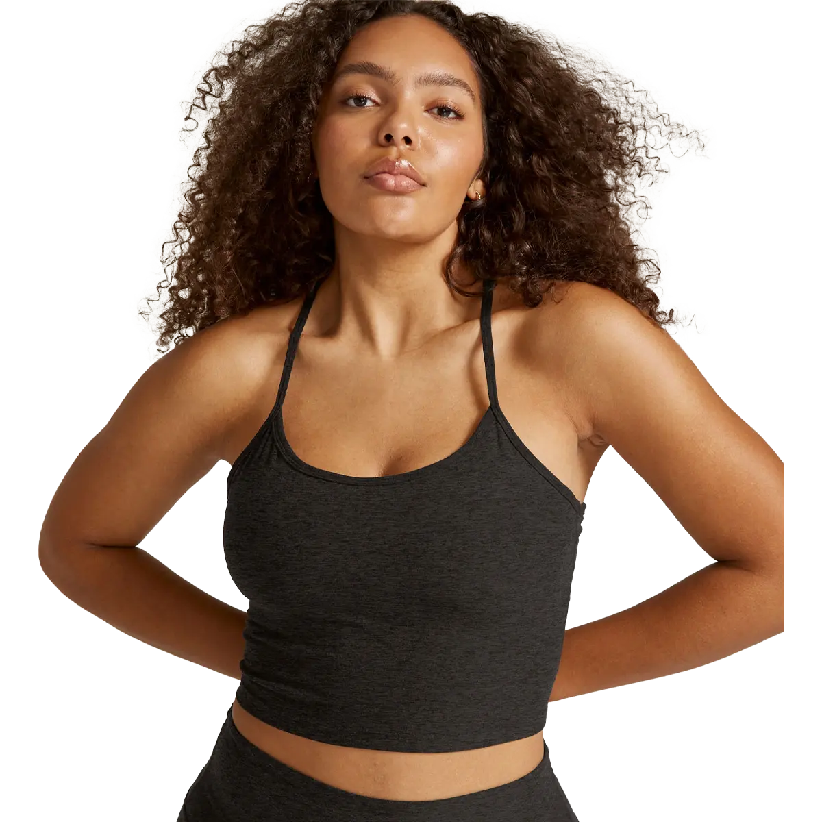 Women's Spacedye Slim Racerback Cropped Tank