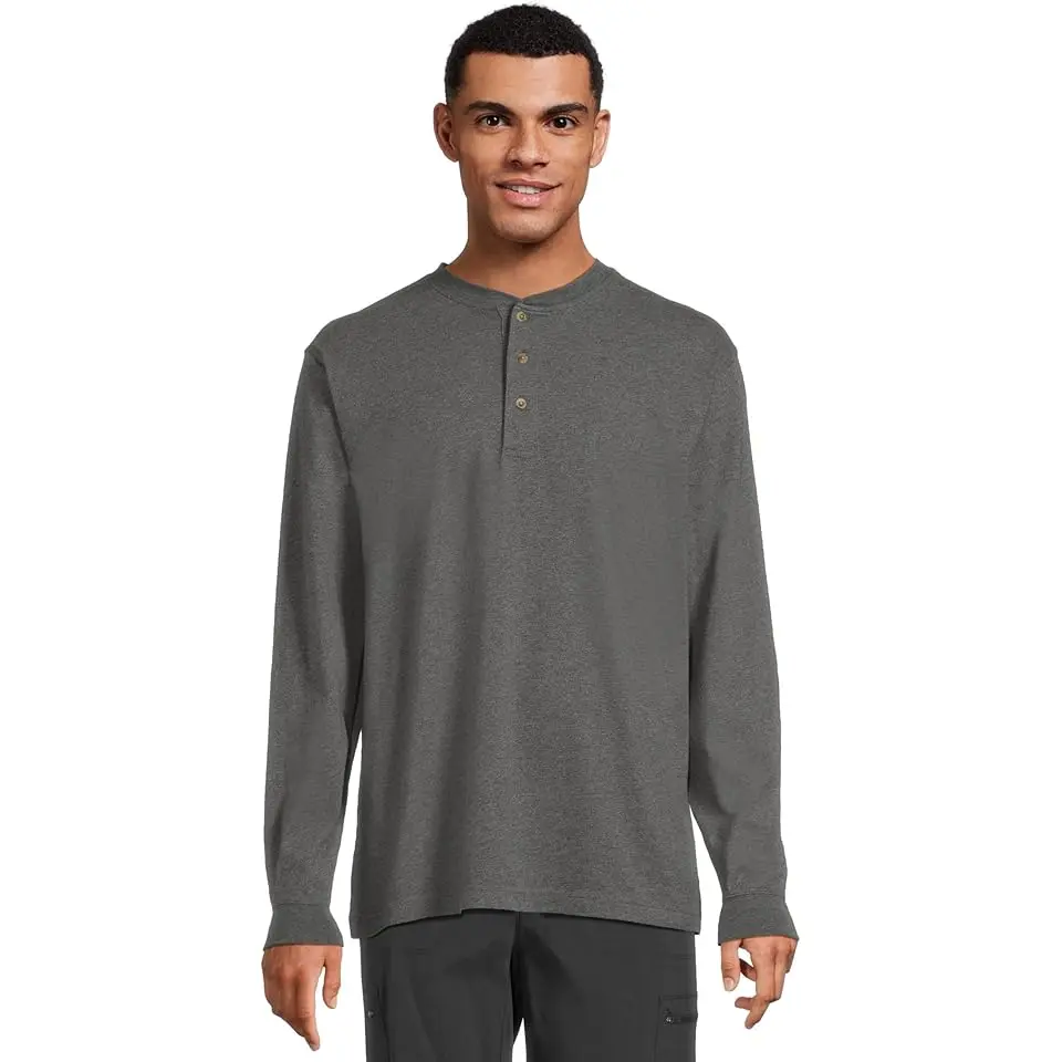 Carefree Unshrinkable Tee Traditional Fit Long-Sleeve Henley