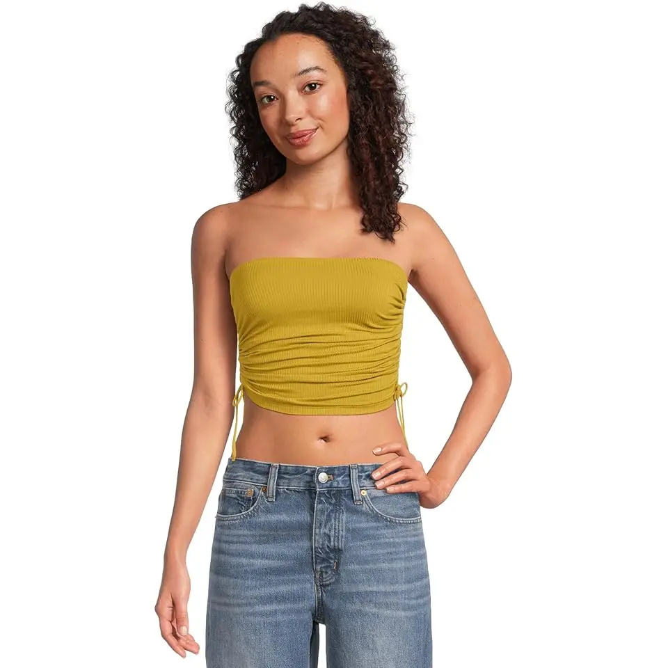 Emilia Bandeau Top Rib