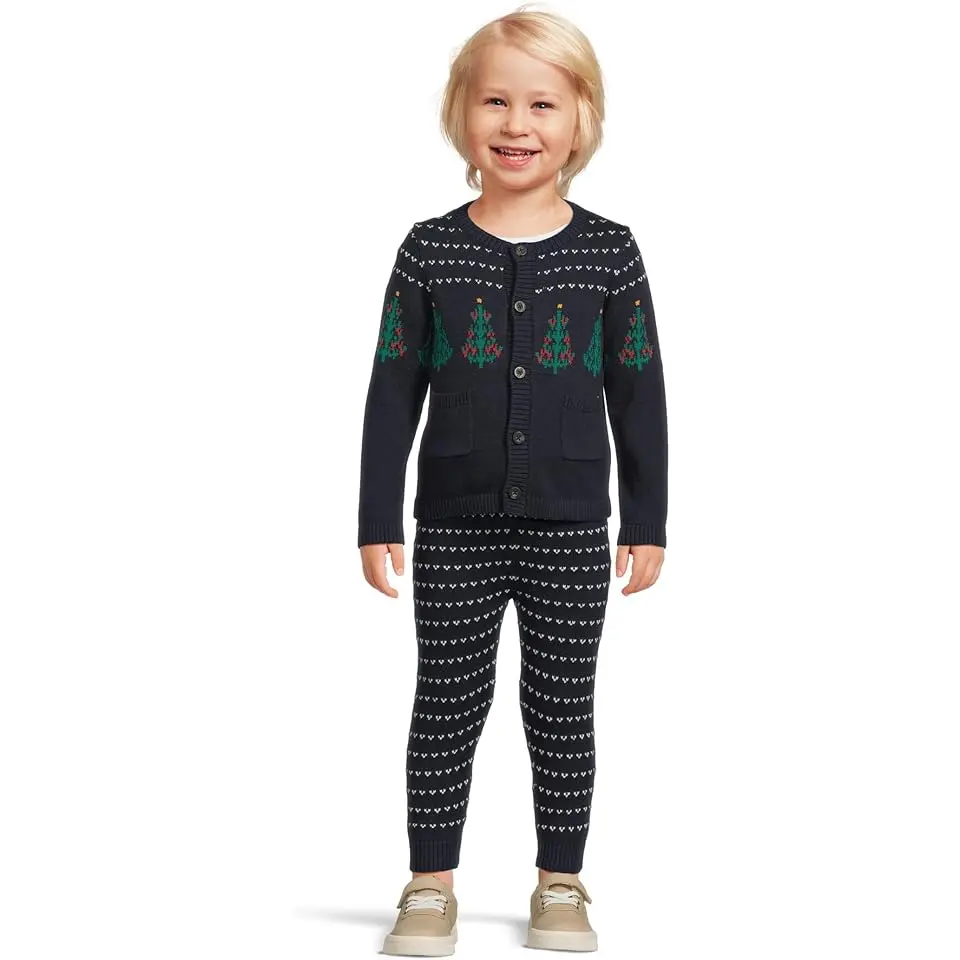 Trees Intarsia Sweater Set (Infant)