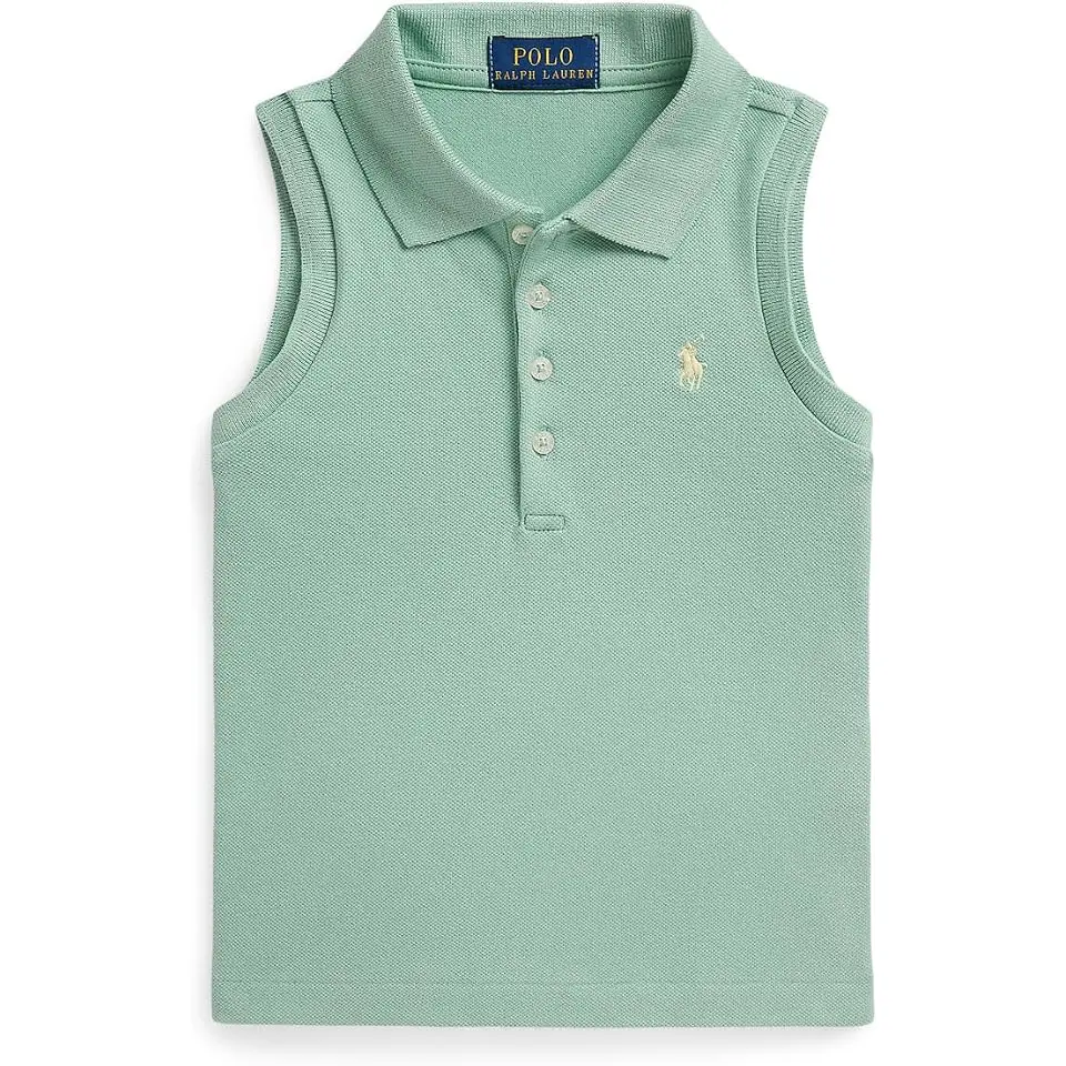 Stretch Mesh Sleeveless Polo Shirt (Toddler/Little Kid)