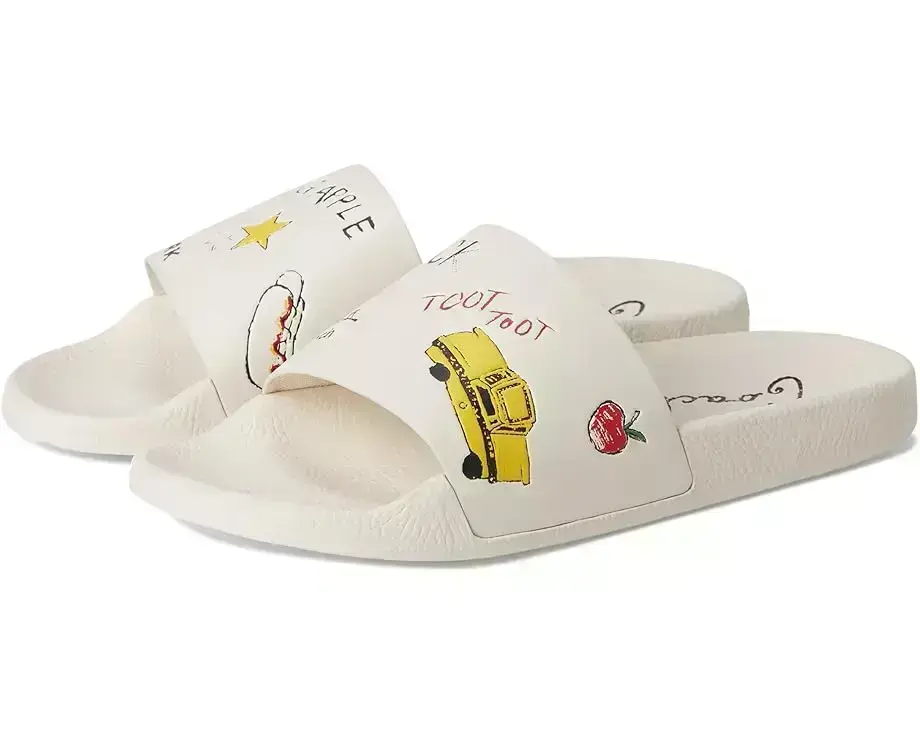 Women's COACH Udele Sport Slide with Sketch Print