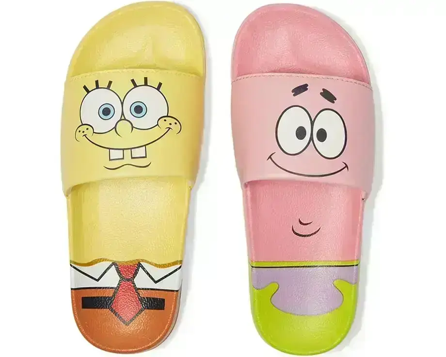 Josmo Spongebob Squarepants Slide Sandal (Little Kid)