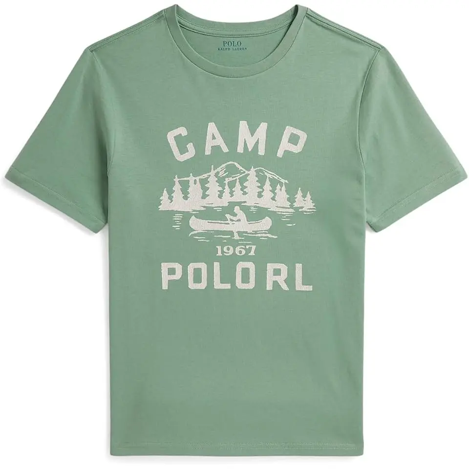 Logo Cotton Jersey Graphic Tee (Big Kid)