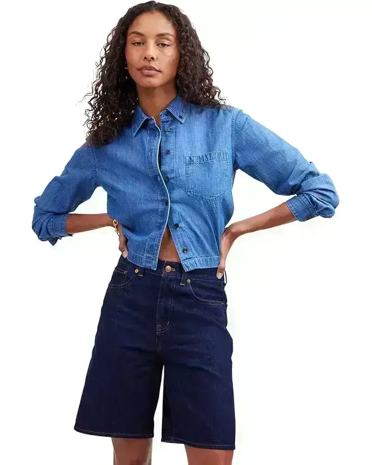 Women's Madewell Bermuda Shorts In Bronxville Wash