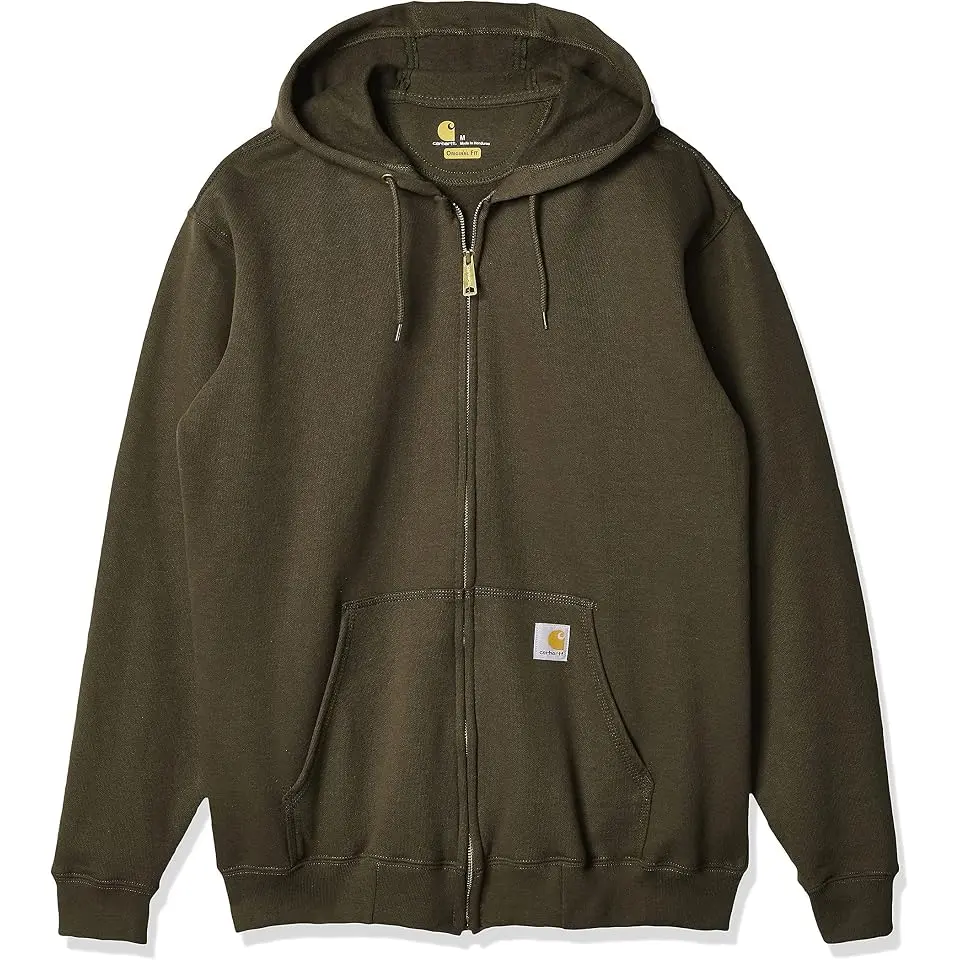 Big and Tall Midweight Hooded Zip-Front Sweatshirt