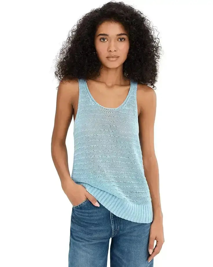 Women's Madewell Linen Vera Scoop Tank