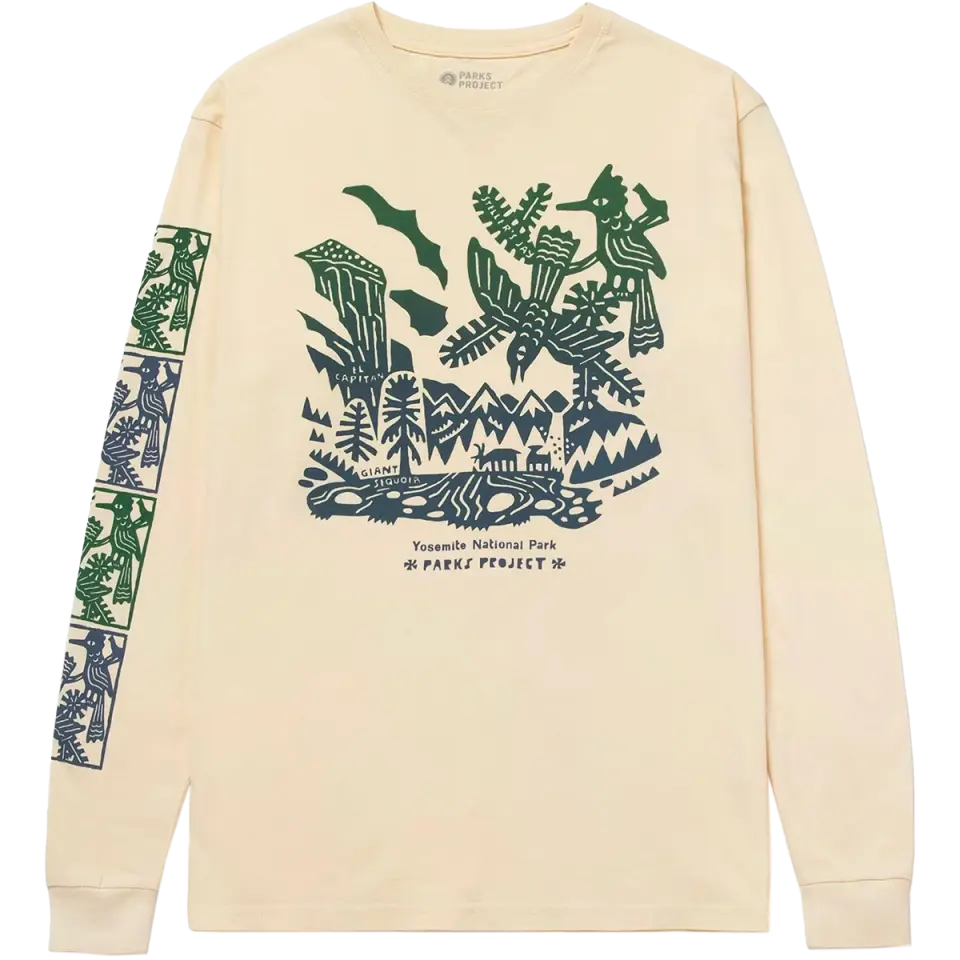 Yosemite Woodcut Long Sleeve Tee