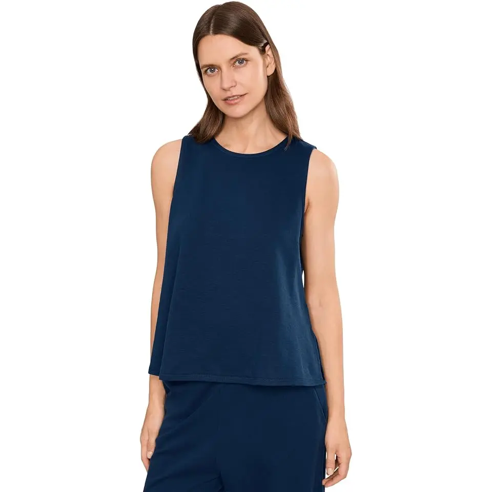 Garment Dyed Terry Crew Neck Tank