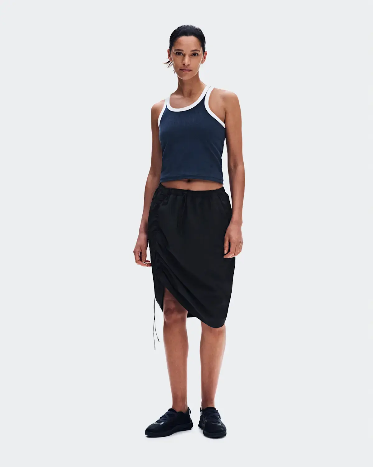Women's Drawstring Midi Skirt