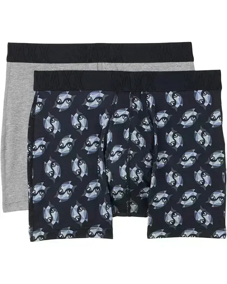 Men's SAXX UNDERWEAR Droptemp Cooling Cotton Boxer Brief Fly 2-Pack