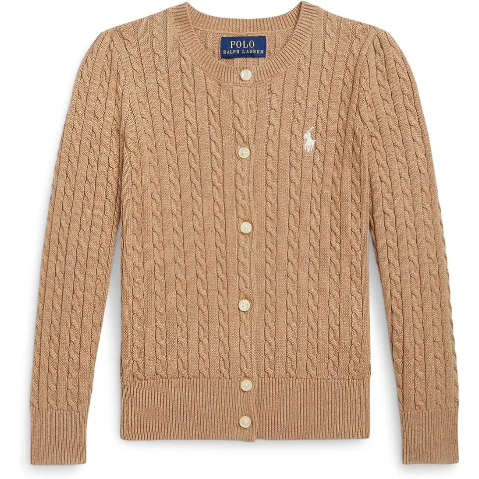 Mini-Cable Cotton Cardigan (Toddler/Little Kid)